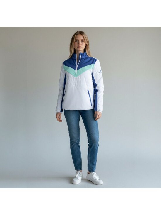 RLX Ralph Lauren Tops - Ralph Lauren RLX women’s golf jacket in white and blue, size medium, brand new w